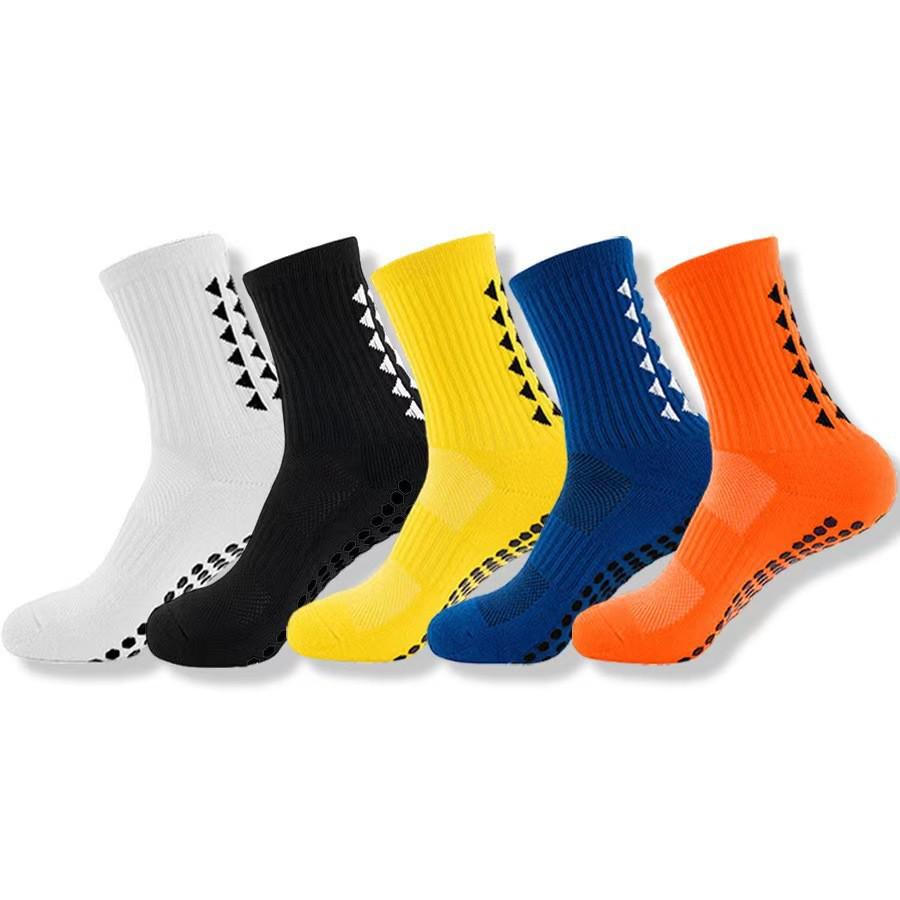 TEMU Anti-slip Mid-calf Football Socks with Thickened Deodorant Towel Bottom