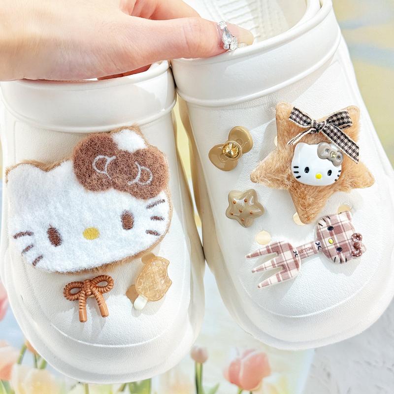 1Set Girls Women Shoe Charms Diy Hole Shoes Upper Decoration Garden Shoes Accessories Festival Gift