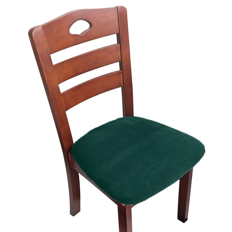 Velvet Fabric Soft Seat Cushion Covers Stretch Washable Spandex Dining Chair Cover Slipcovers For Home Hotel Banquet Living Room