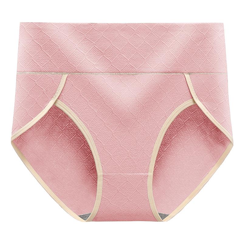 Cross-Border Women's High-Waist Pure Cotton Underwear - Breathable, Comfortable, Elastic, No Pinch, Crotch Opening, Butt-Lifting Briefs