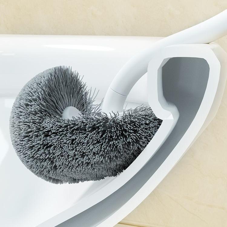 All-Angle Wall-Mounted Toilet Cleaning Brush with Long Handle
