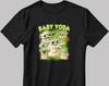 Baby Yoda Short Sleeve White-Black Men's / Women's T-Shirt J043