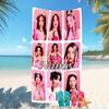 Customizable personalized beach towels (G)I-DLE themed designs.Suitable for the beach, yoga, sports;ideal as beach accessories