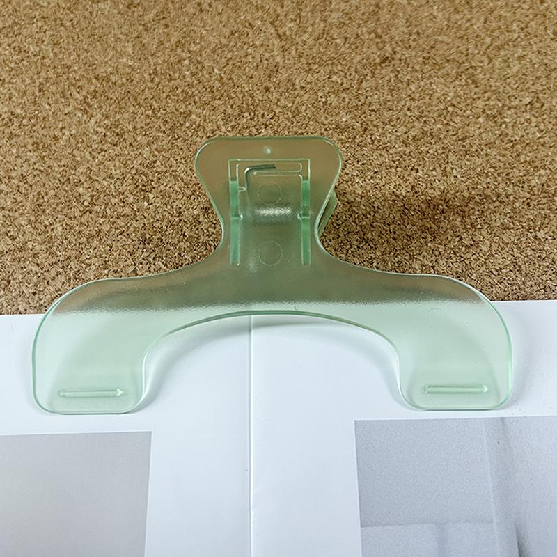 Simple Fixed Book Clips Frosted Transparent Page Holder For Reading Tool Memo Clip Kawaii Desk Accessories Practical Note Holder