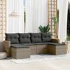 VidaXL Garden Lounge Set with Cushions 6 Pcs, Patio Sofas, Patio Furniture Set, Outdoor Furniture, Grey 3226221