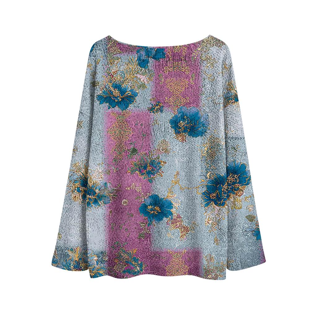 Pulover ușor cu gât rotund pentru femei, casual, tricotat cu mâneci lungi