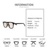 [Puente] Sunglasses for Men and Women - Stylish, Clear, Champagne, Transparent, Clear Frame, Mid-Gray, Gray, Square, Wide Frame, Oversized, Suitable