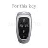 5 Buttons Tpu Car Key Case For Hyundai Sonata Palisade Tucson Staria Loniq Santa Fe Nexo Key Cover Holder Protector Key Chains