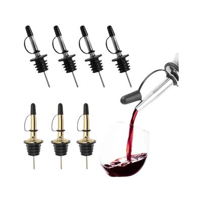 Stainless Steel Liquor Spirit Pourer Tapered Spout Flow Wine Bottle Pour Spout Stopper Bottle Stopper Bar Accessories