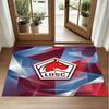 LOSC Lille FC Design Crystal Velvet Rug Soft Decorative Mat for Bedroom Entrance