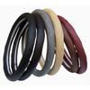38Cm Brown Dynamic Fiber Leather Embossed Car Steering Wheel Cover Four Seasons