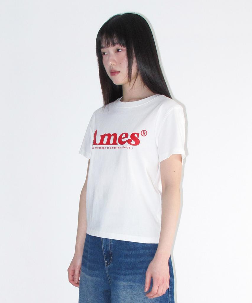 AMES-WORLDWIDE Basic Logo Tee White
