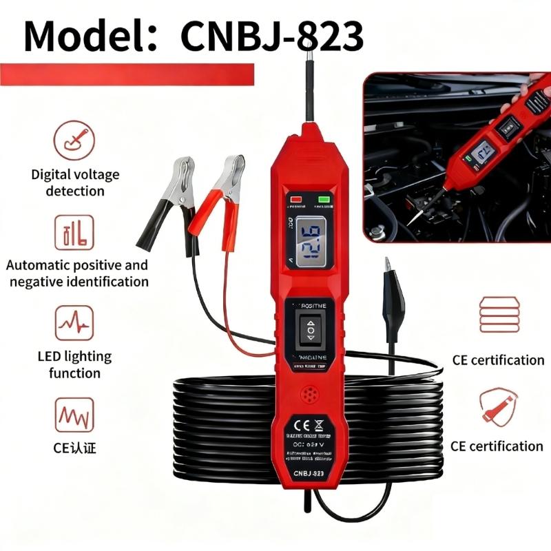 Professional Multimeter Automotive Circuit Tester With Voltages Display For Car And Motorcycles 3.5-36V Electrical System