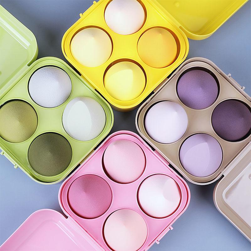 

4 шт., косметический блендер для макияжа, косметическая пуховка, губка для макияжа, основа, пудра, губка для женщин, инструмент для макияжа ZPG