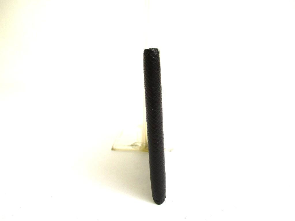 Autentyczny LOUIS VUITTON Taiga Czarna Skóra Portfel Bifold na Banknoty #a938 Odnowiony