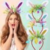 Adorkable Headband Cartoon Rabbits Hair Hoop Eye-catching Headpiece Headwear for Halloween Cosplay Role Play