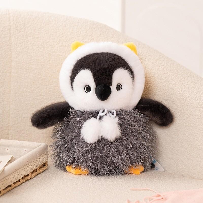 Cute Cotton Small Penguin Plush Toy With Hat For Kids Gift And Collectors