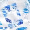 20 Sheets/Bag Blue Water Splash PET Hot Stamping Stickers For Creative Journal Scrapbooking Stationery Planner Phone Case Gift
