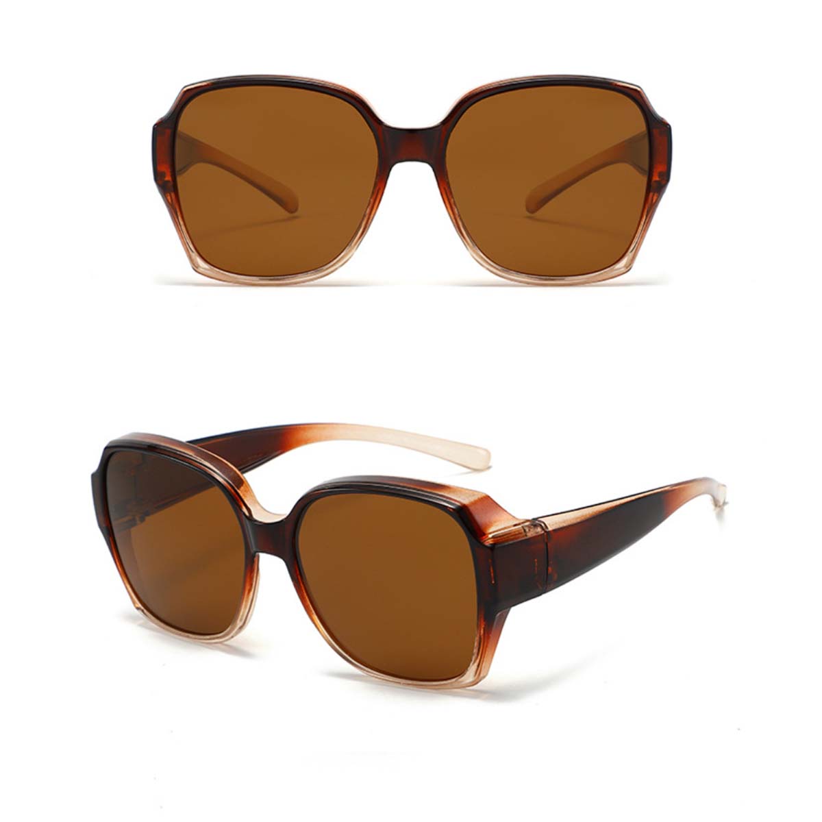 Fit Over Sun Glasses UV400 Oversized Over Glasses Sunglasses for Women Men Square T01
