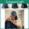 Allseason Youthful Denim Bucket Hat Womens Trendy Street Style Cap Sunshade