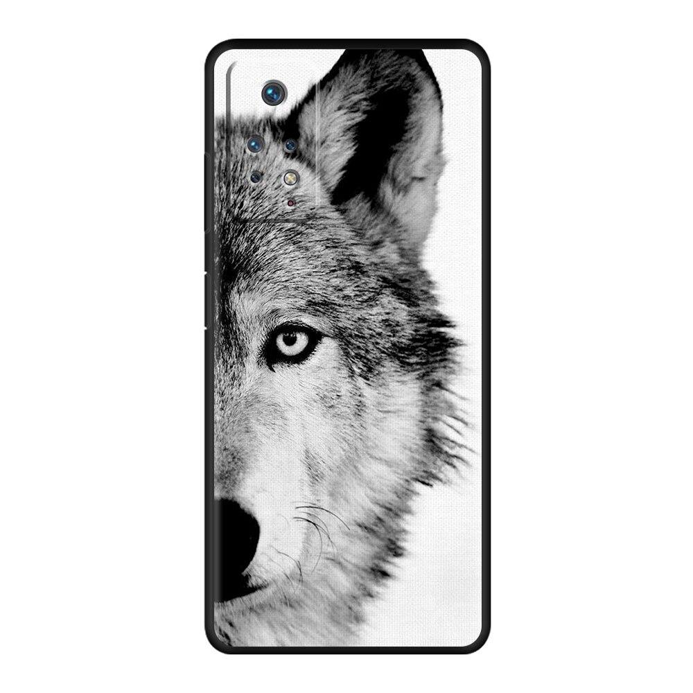 Official For Xiaomi Redmi Note K40 9T 7 10 9C 9 8 9S 9A 11 Pro K40S 10C 8T Celulares Fundas Beast Lion Wolf