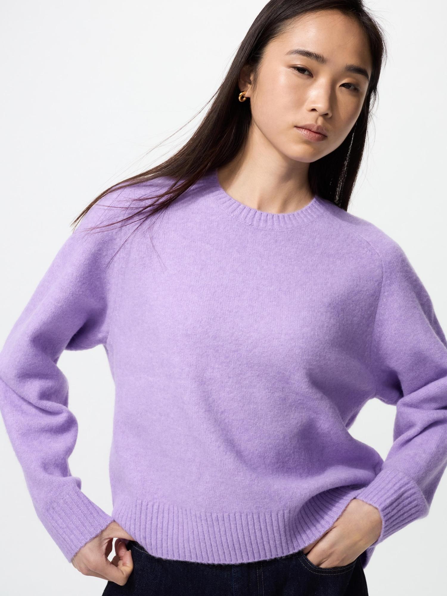 

Свитер с круглым вырезом Uniqlo Soupleyan 72 PURPLE/WOMEN 3XL
