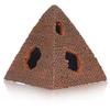 Mini Pyramid Aquarium Decoration Resin Fish Shrimp Shelter Rest Cave Hide Habitat 5 Holes Fish Tank