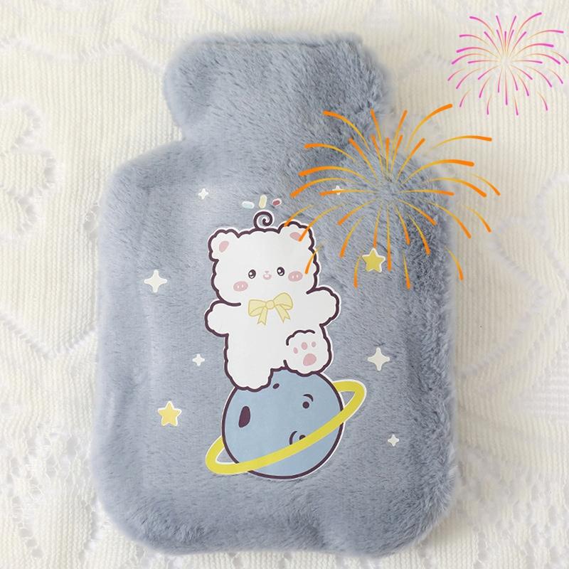 1Pc Lovely Cartoon Hand Po Warm Water Bottle Mini Hot Water Bottles Portable Hand Warmer Girls Pocket Hand Feet Hot Water Bags