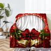 Christmas Santa Claus Theme Printed Blanket - Perfect for Couch, Bed, Travel & Outdoor Use | Machine Washable, Cozy & Durable.
