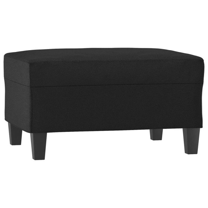 Repose pied Noir 70x55x41 cm Similicuir