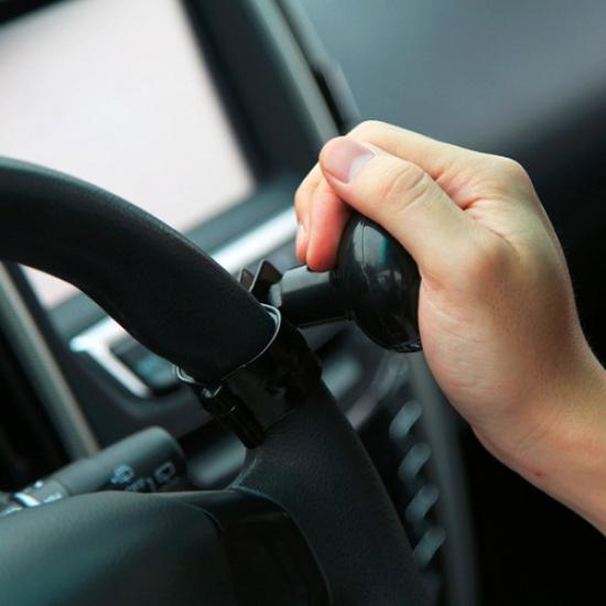 WINOMO Steering Wheel Steering Wheel Knob for Car Vehicle (Black)