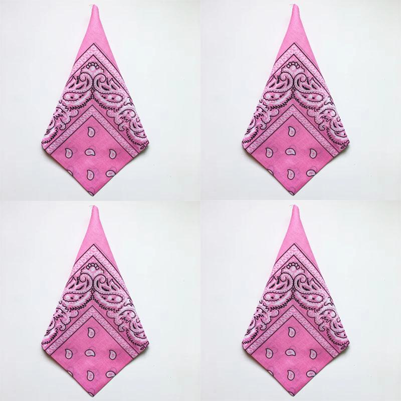 1/4/6pcs Paisley Bandana Printed Square Scarves Wristband Hair Band Neck Scarf Headwear Handkerchief Unisex Fashion Head Square