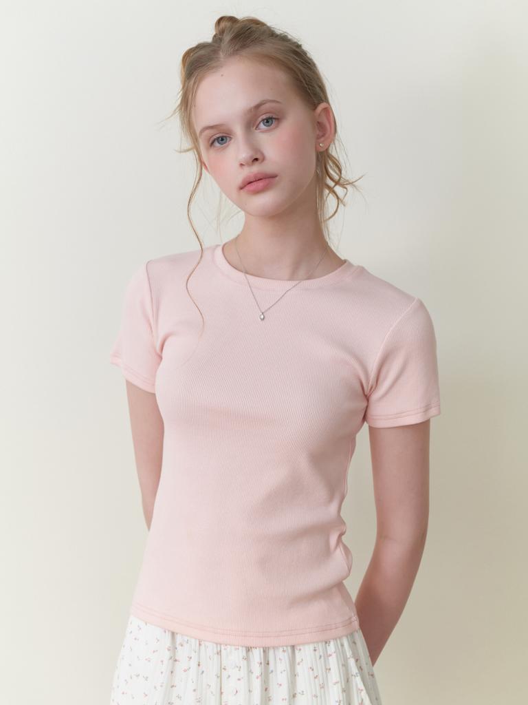 Liel Blueberry Half T-Shirt (Pink)