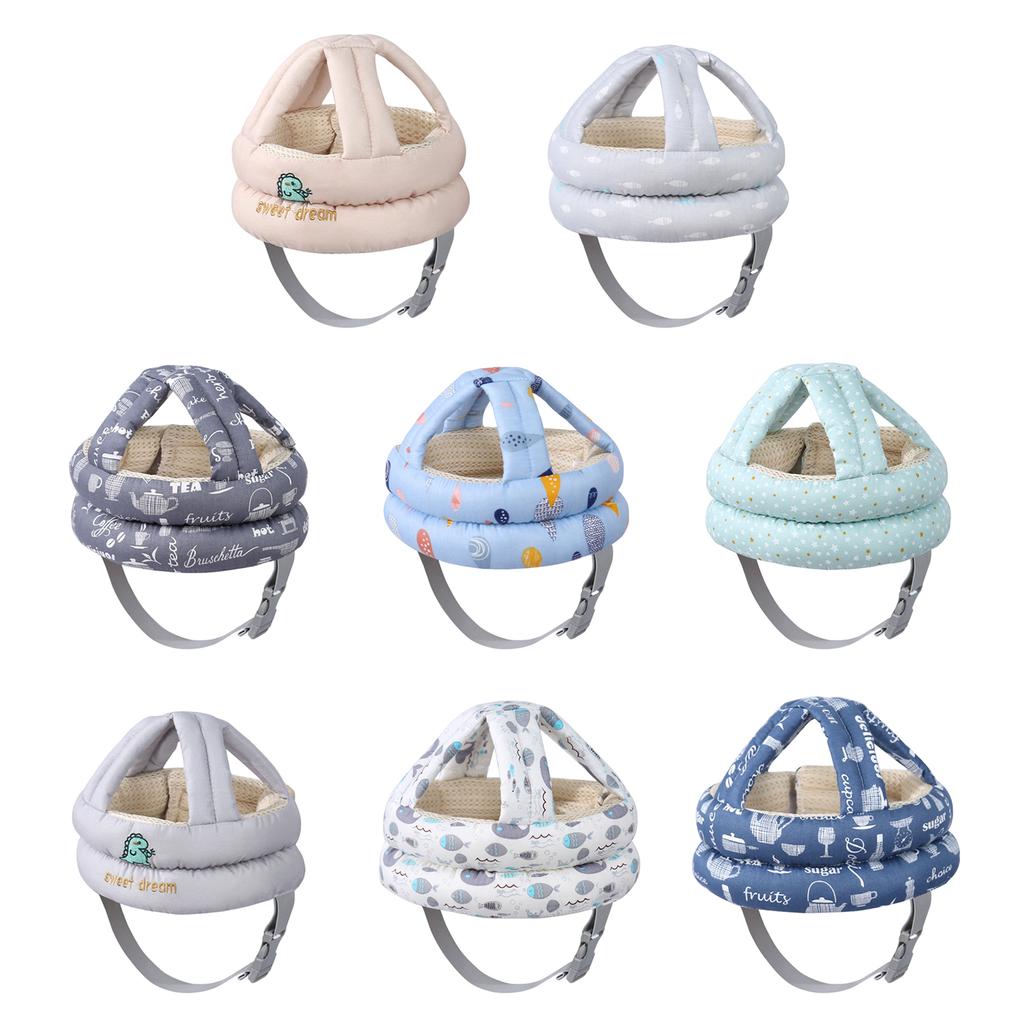 Kleinkind Kopfschutzhelme Bequemer Baby Schutzhut mit verstellbarem Riemen Verstellbarer Baby Kopfschutz
