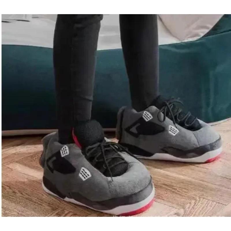 Winter Cotton Plush Shoes Women Warm Cute Indoor Home Slides Unisex One Size Sneakers Man Fashion Soft Floor Slippers  36-45