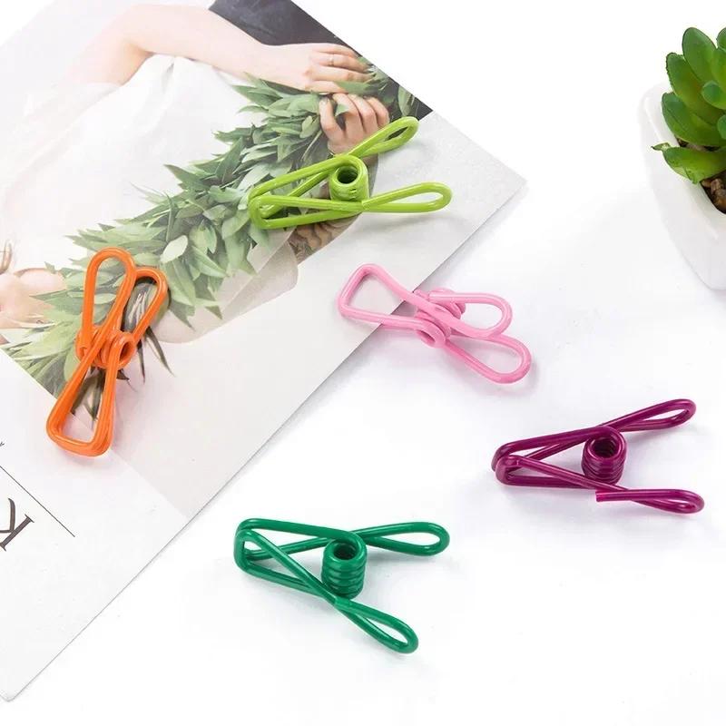 10pcs Stainless Steel Clothes Peg Towel Socks Clip Pants Clothes Underwear Clips Small Metal Clips for Hanger