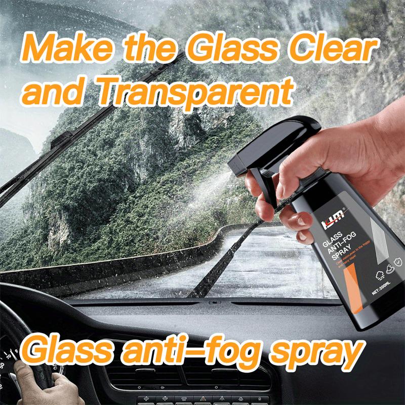 Sprej proti zamlžování čelního skla Dlouhotrvající odmlžovač skla do auta na okna zrcátka, proti zamlžování, odpuzovač deště (500 ml)