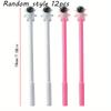 12pcs Cartoon Astronaut Gel Pen Creative Stationery Cute Writing Tools Water-based Pen Office Signature Black Gel Pen Writing Tool for Students School