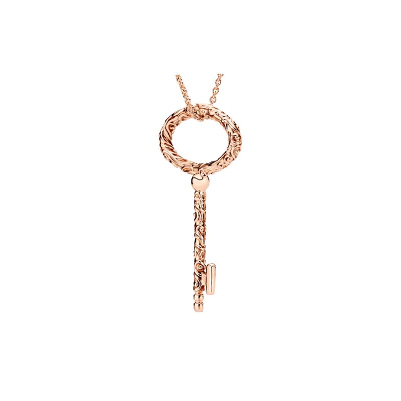Pandora Brand logo design 925 silver necklace women s model 387676