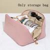 Large Capacity Travel Cosmetic Bag, Waterproof Cosmetic Storage Bag, with Partition, Handle, Flat Opening, Suitable for Travel