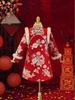 Toddler Girls' Winter Cheongsam: Thick Padded Tang Suit Dress for New Year Celebrations