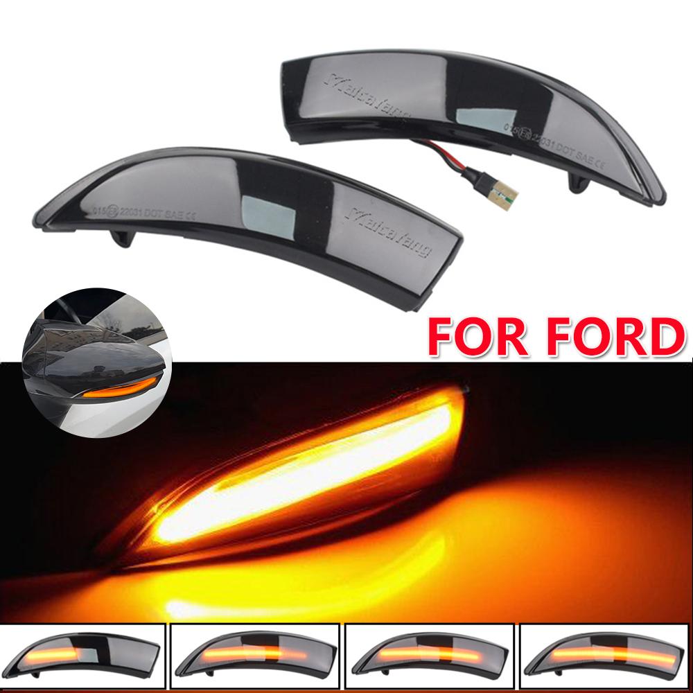 For Ford Fiesta Mk7 2008-2017 for Ford B-Max 2012-2017 2 Pieces Dynamic Blinker LED Turn Signal Lights Side Mirror Indicator