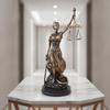 Bronze-Finish Lady Balance Decor Piece Classical for Office, Entryway