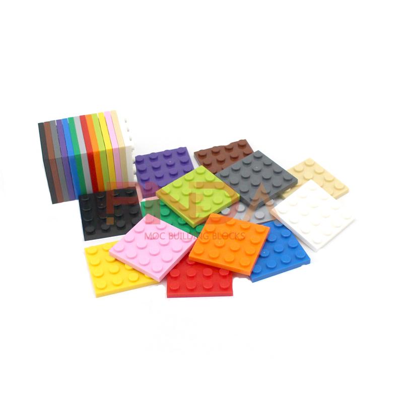4x4 Dots Baseplate 10PCS Buiding Blocks 3031 DIY Classic Developing Educational MOC Bricks Bulk Parts Construction Set