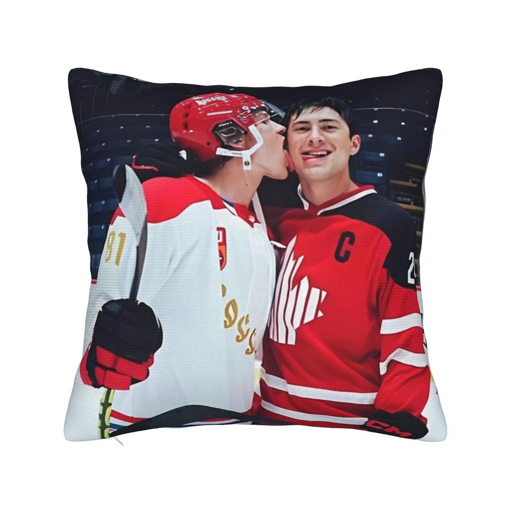 Heated Rivalry Humorous Pillowcase Product Printed Cushion Cover Decoration Hollander and Ilya Rozanov Throw Pillow Case
