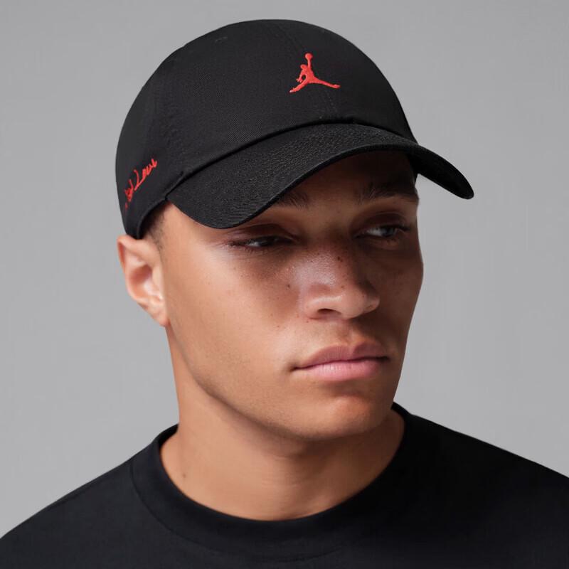 Jordan Gorra de Béisbol Bordada con Estampado de Labios para Hombre