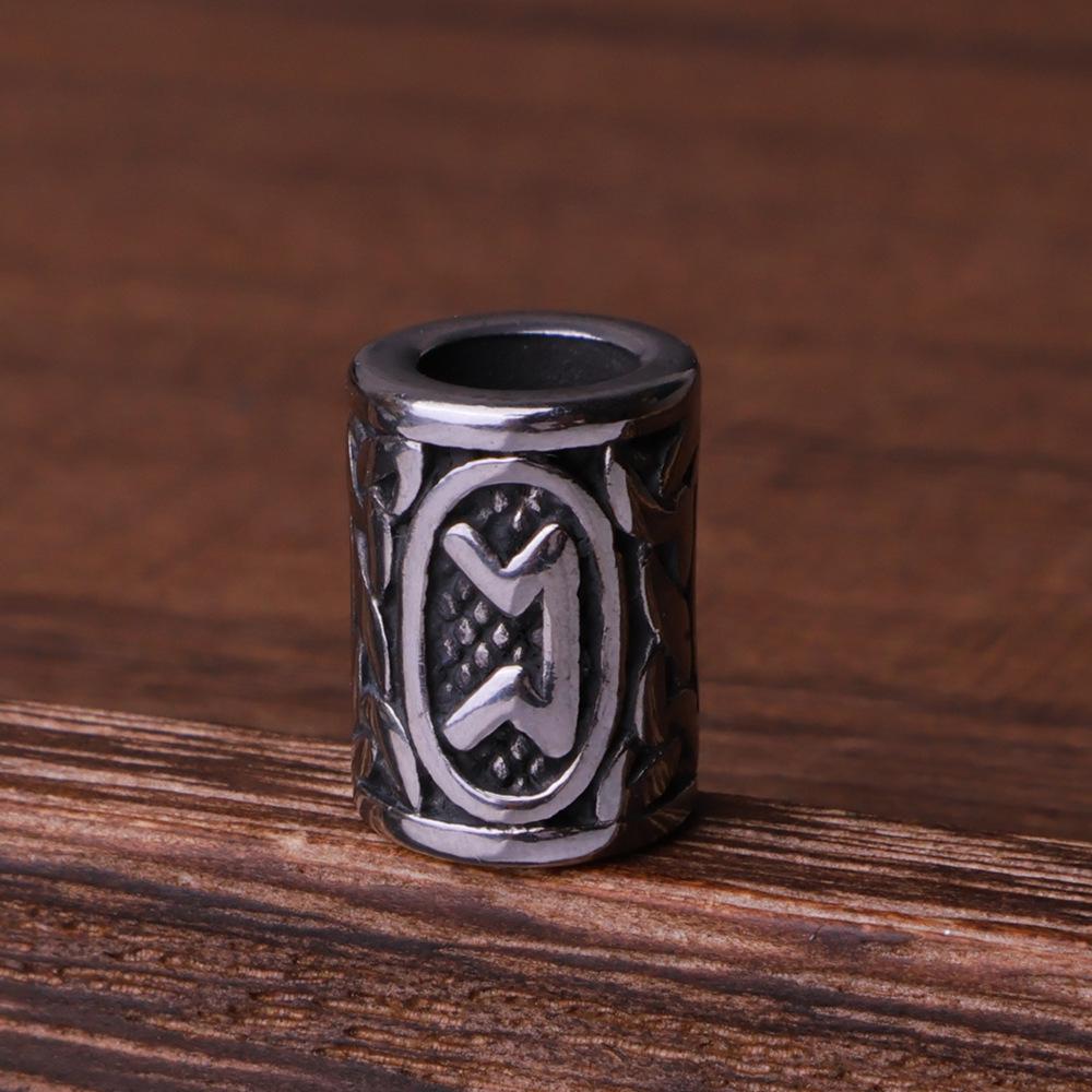 Nordic Viking Rune Titanium Steel Retro Beads