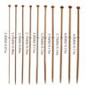 10Pairs Wood Single Ended Knitting Needle Single Pointed Head Knitting Needle for Sweater Sock Scarf Crochet Yarn Tool