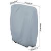 Folding Patio Chair Covers 2-Piece Dustproof Folding Lawn Chair Covers UV-Resistant Outdoor Furniture Accessories For