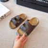 Korean-style children's shoes for girls, new summer vintage Roman princess slide sandals, children's sandals for outdoor wear